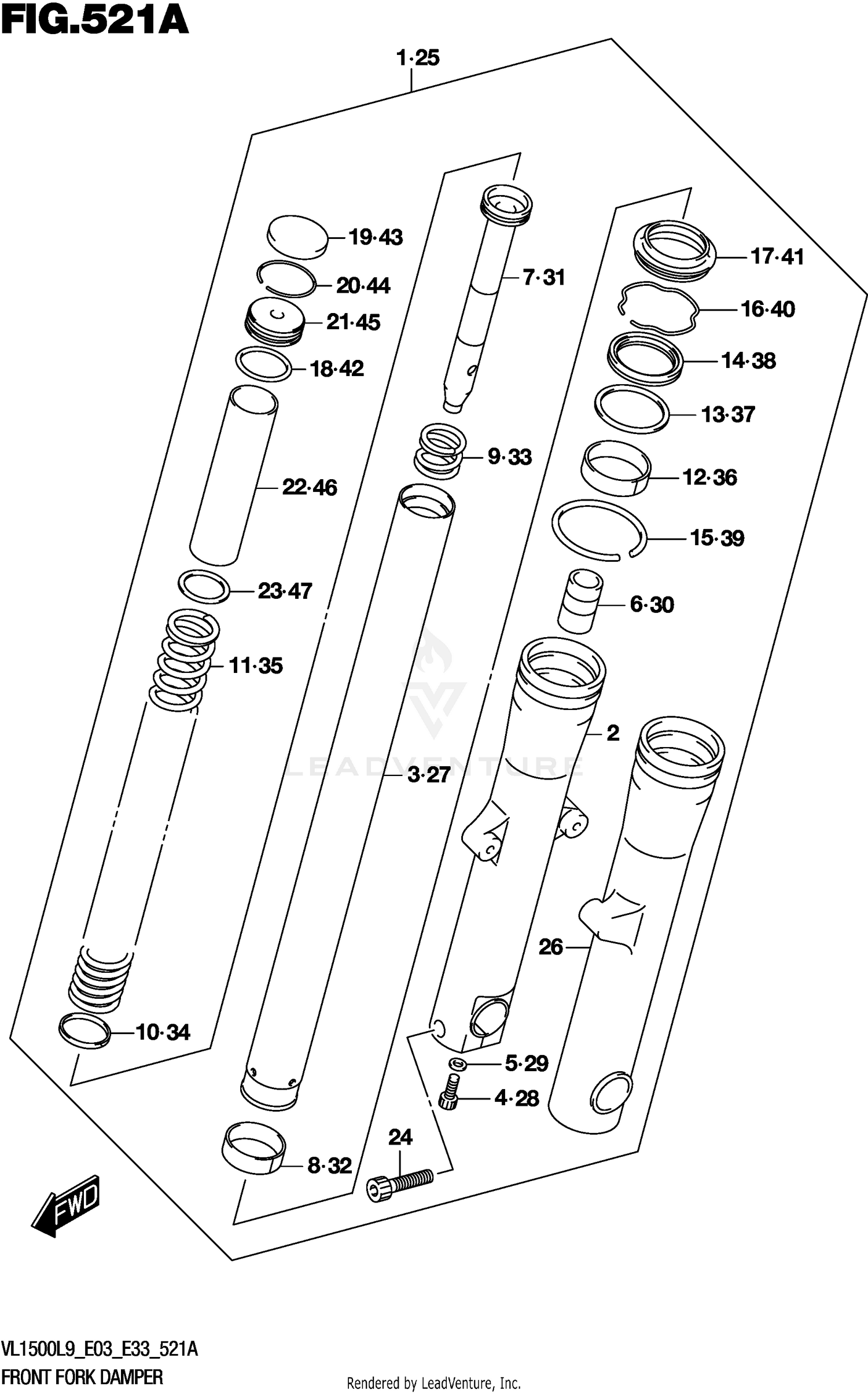 FRONT FORK DAMPER (VL1500BL9 E03)
