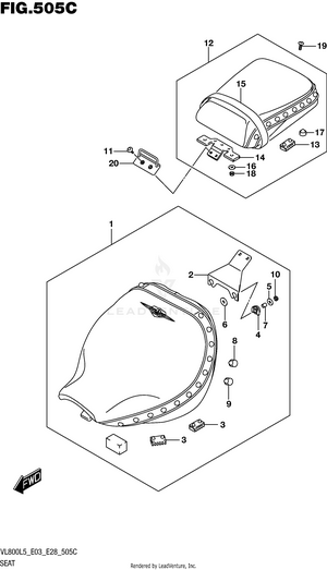 Seat (vl800tl5 E03) Schematic