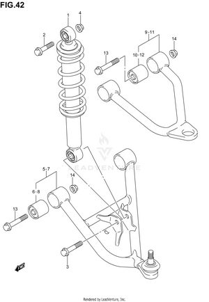 Suspension Arm (model K2/k3/k4) Schematic