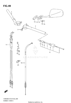 Handlebar (with Cowling) Schematic