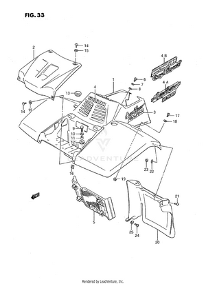 Front Fender (model J/k/l) Schematic