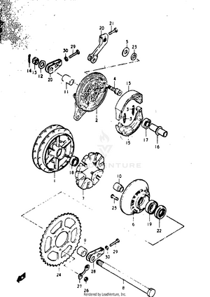 Rear Hub Schematic