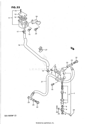 Rear Master Cylinder Schematic
