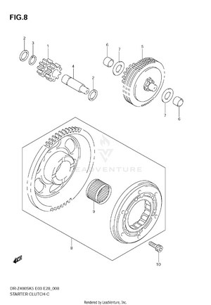 Starter Clutch Schematic