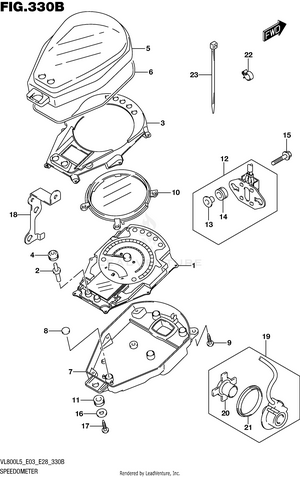 Speedometer (vl800l5 E33) Schematic
