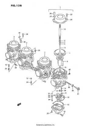 Carburetor (model L/m/n/p/r/s/t) Schematic