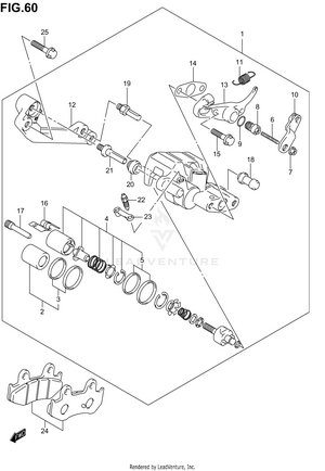 Rear Caliper Schematic