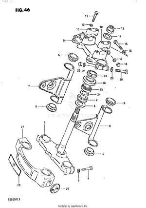 Steering Stem (model X) Schematic
