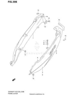 Frame Cover (model K1) Schematic
