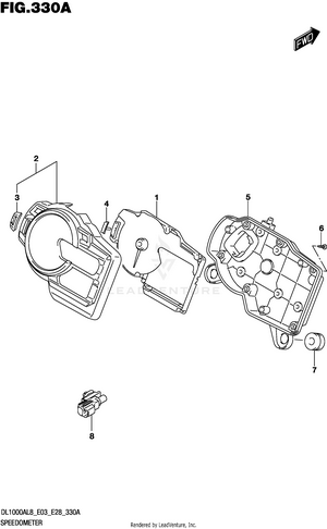Speedometer (dl1000al8 E03) Schematic