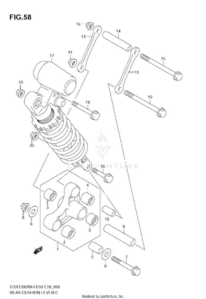 Rear Cushion Lever Schematic