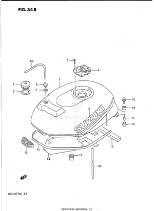 Fuel Tank (model L) Schematic
