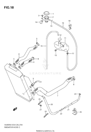 Radiator Hose Schematic