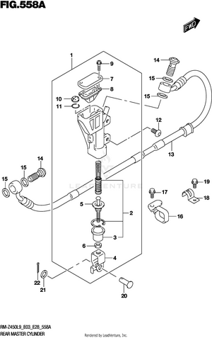 Rear Master Cylinder Schematic