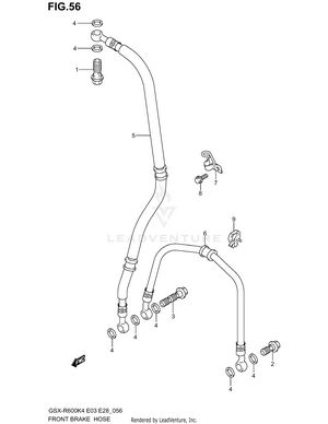 Front Brake Hose Schematic