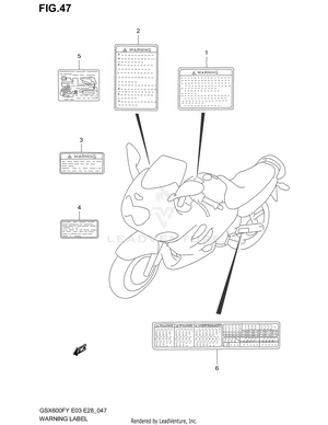 Warning Label Schematic