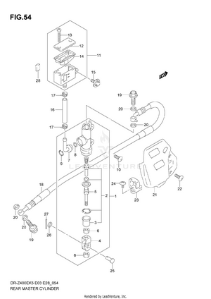 Rear Master Cylinder Schematic
