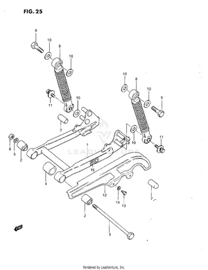 Rear Swinging Arm Schematic