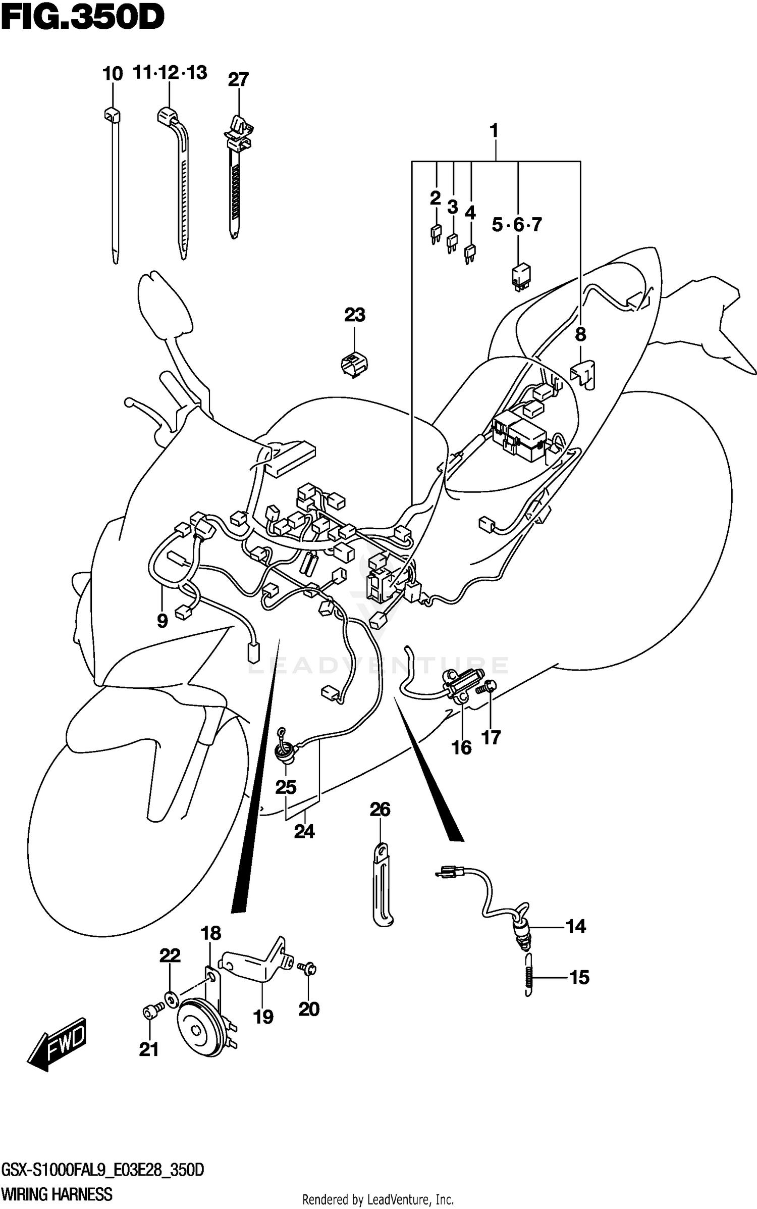 WIRING HARNESS GSX-S1000FYAL9 E03)
