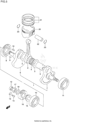 Crankshaft (model L/m/n) Schematic