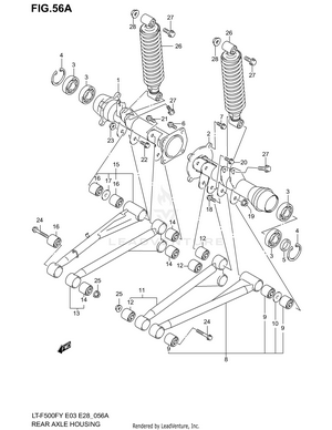Rear Axle Housing (model Y) Schematic