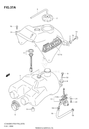Fuel Tank (model K4/k5/k6) Schematic