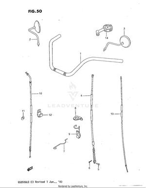 Handlebar (model Z) Schematic