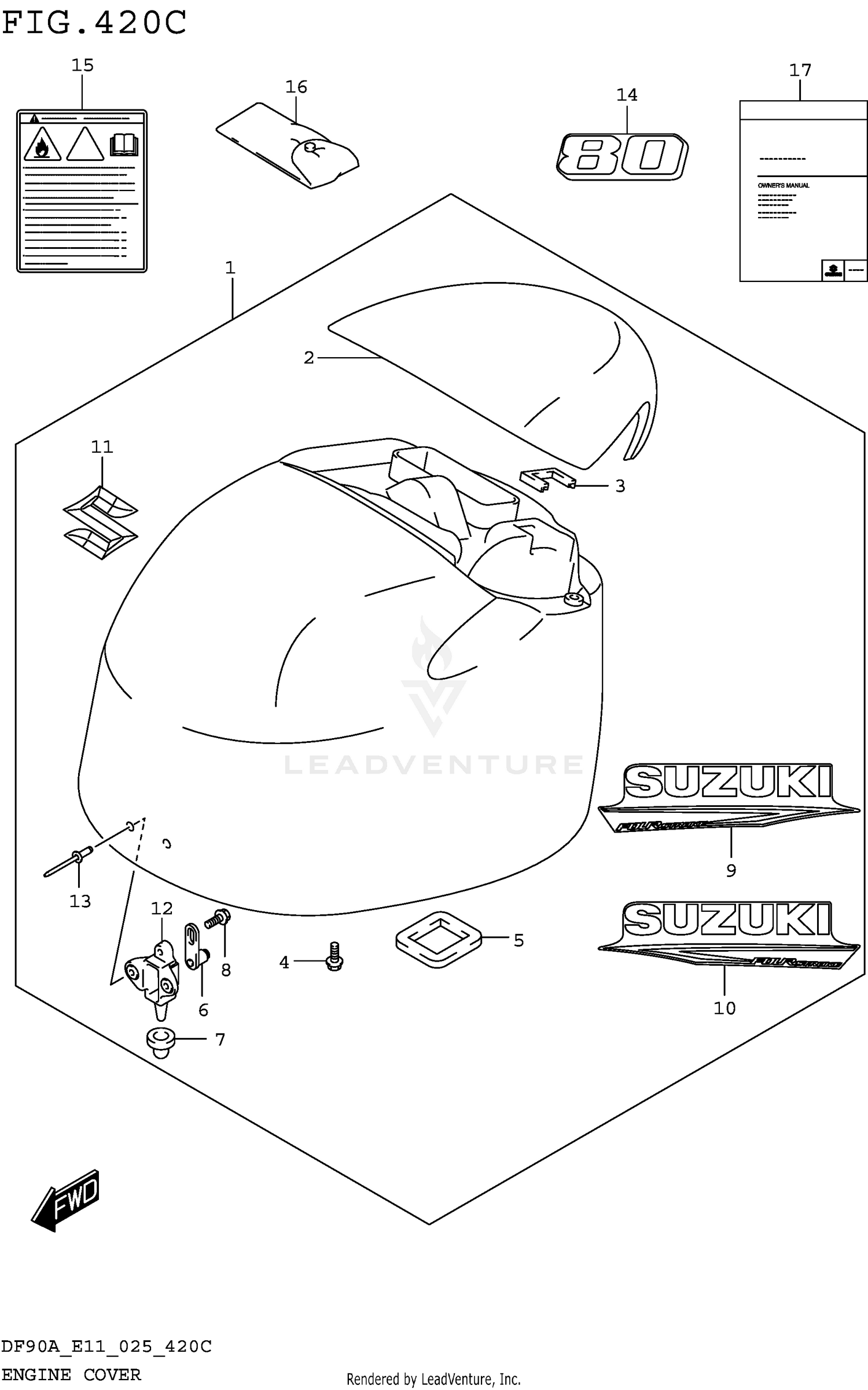 ENGINE COVER (DF80A)