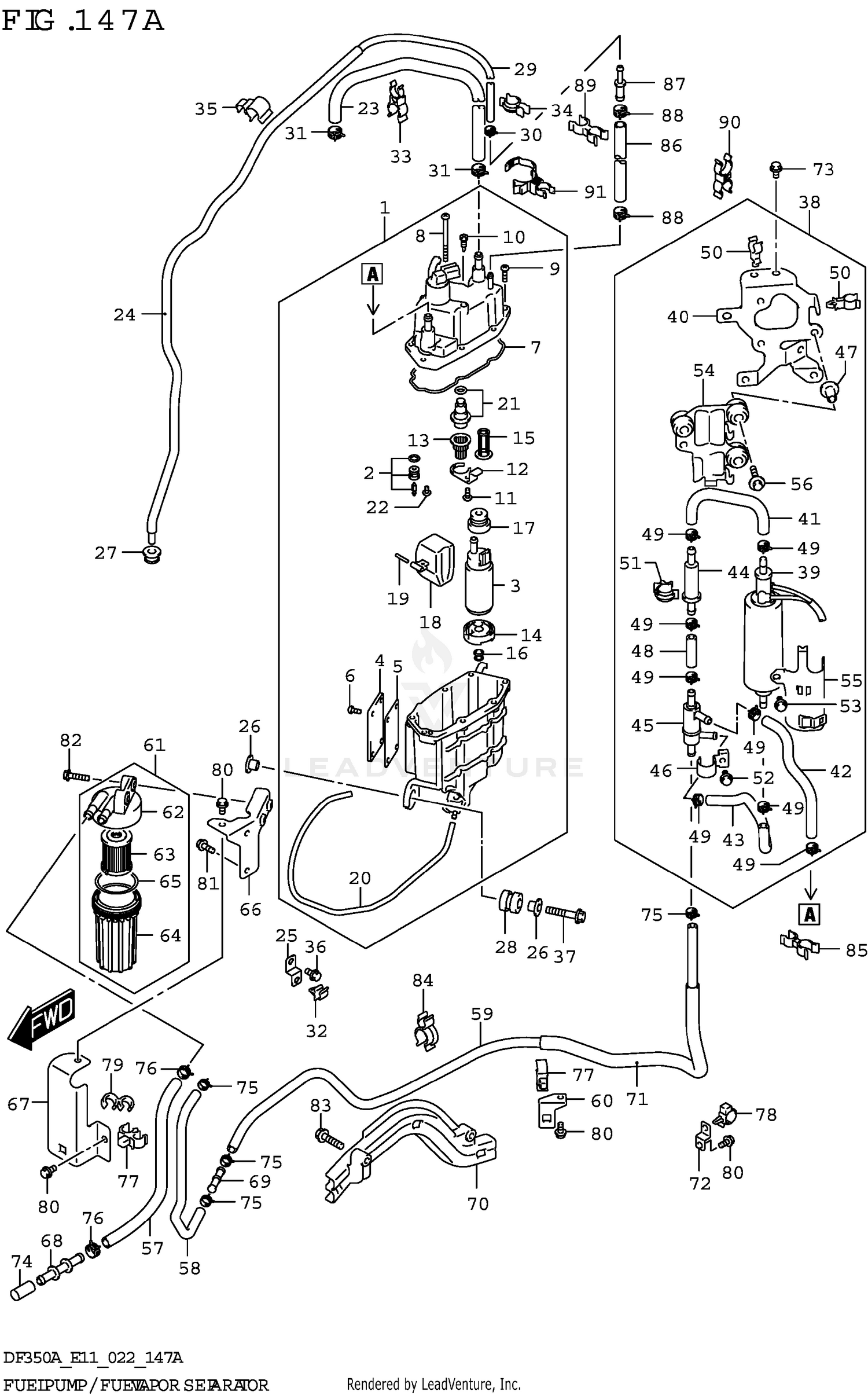 FUEL PUMP/FUEL VAPOR SEPARATOR (E01,E03,E11)