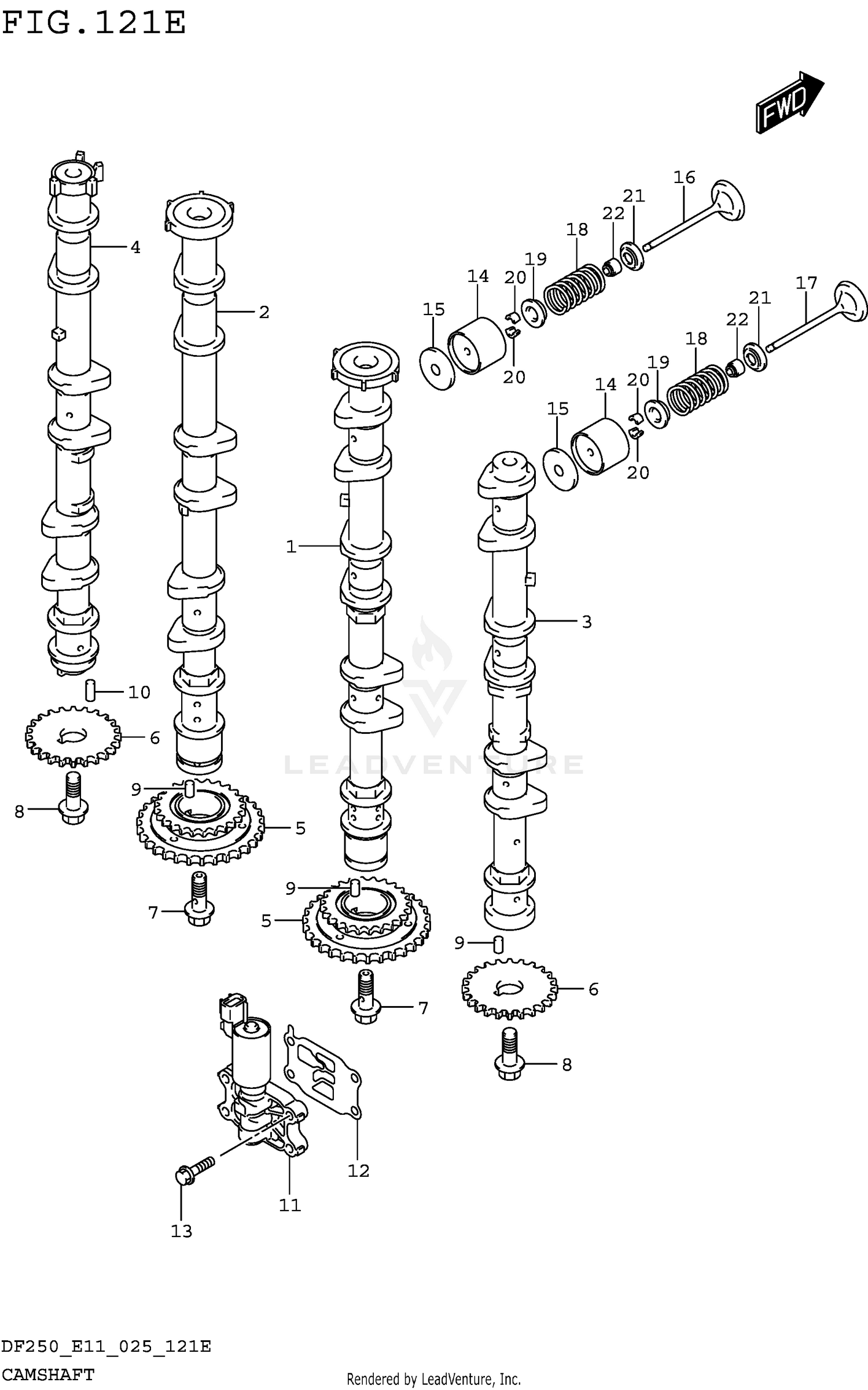 CAMSHAFT ((DF250T DF250Z):024)