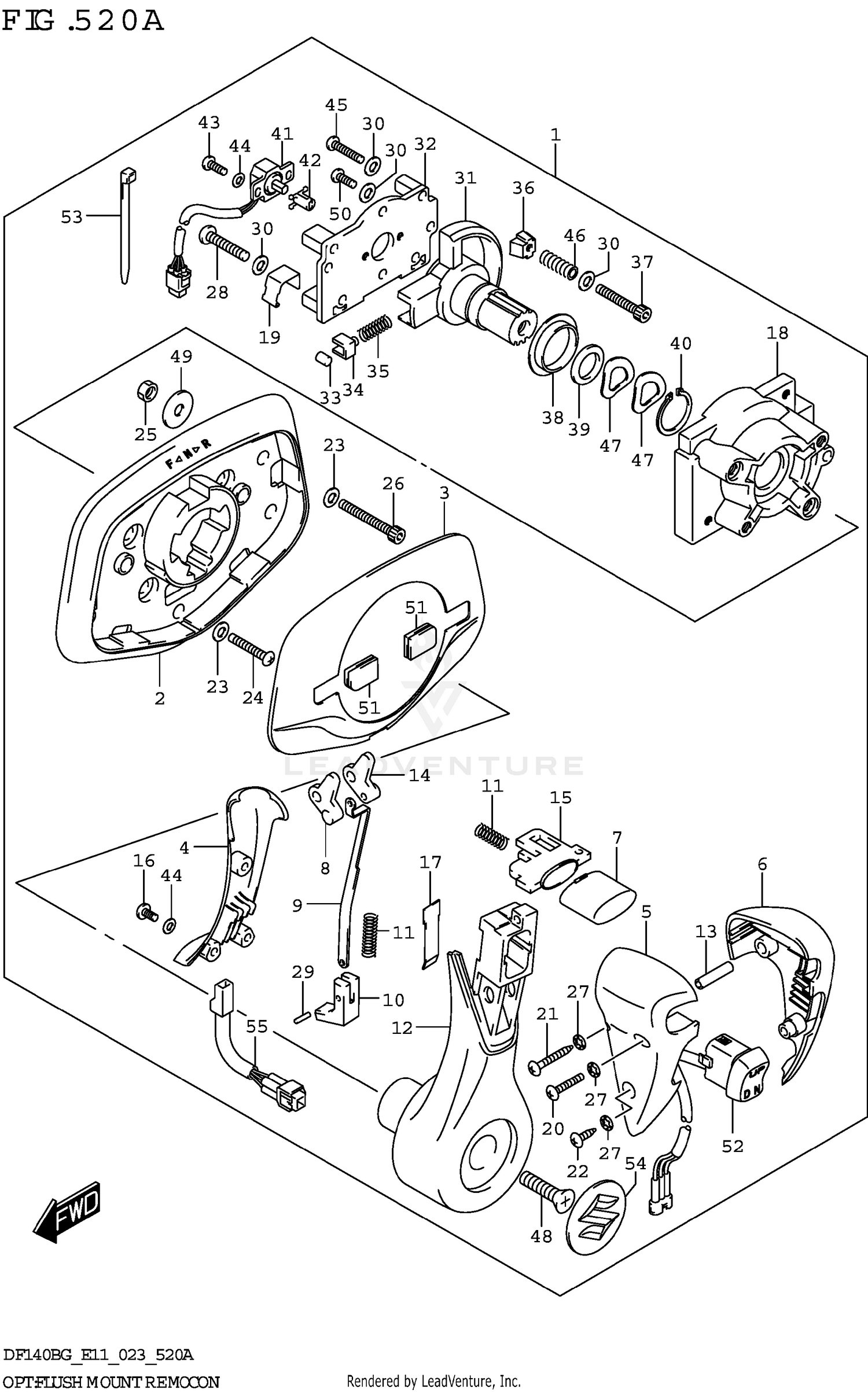 OPT:FLUSH MOUNT REMOCON (021)