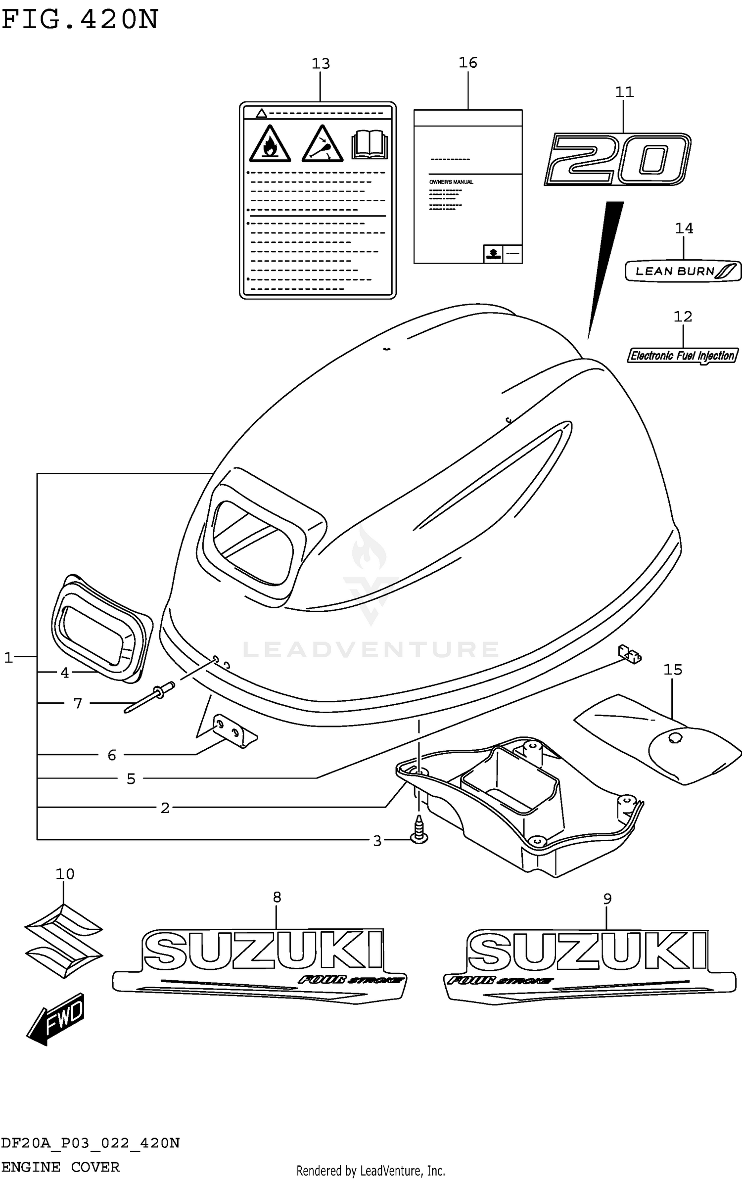 ENGINE COVER (DF20A:020)