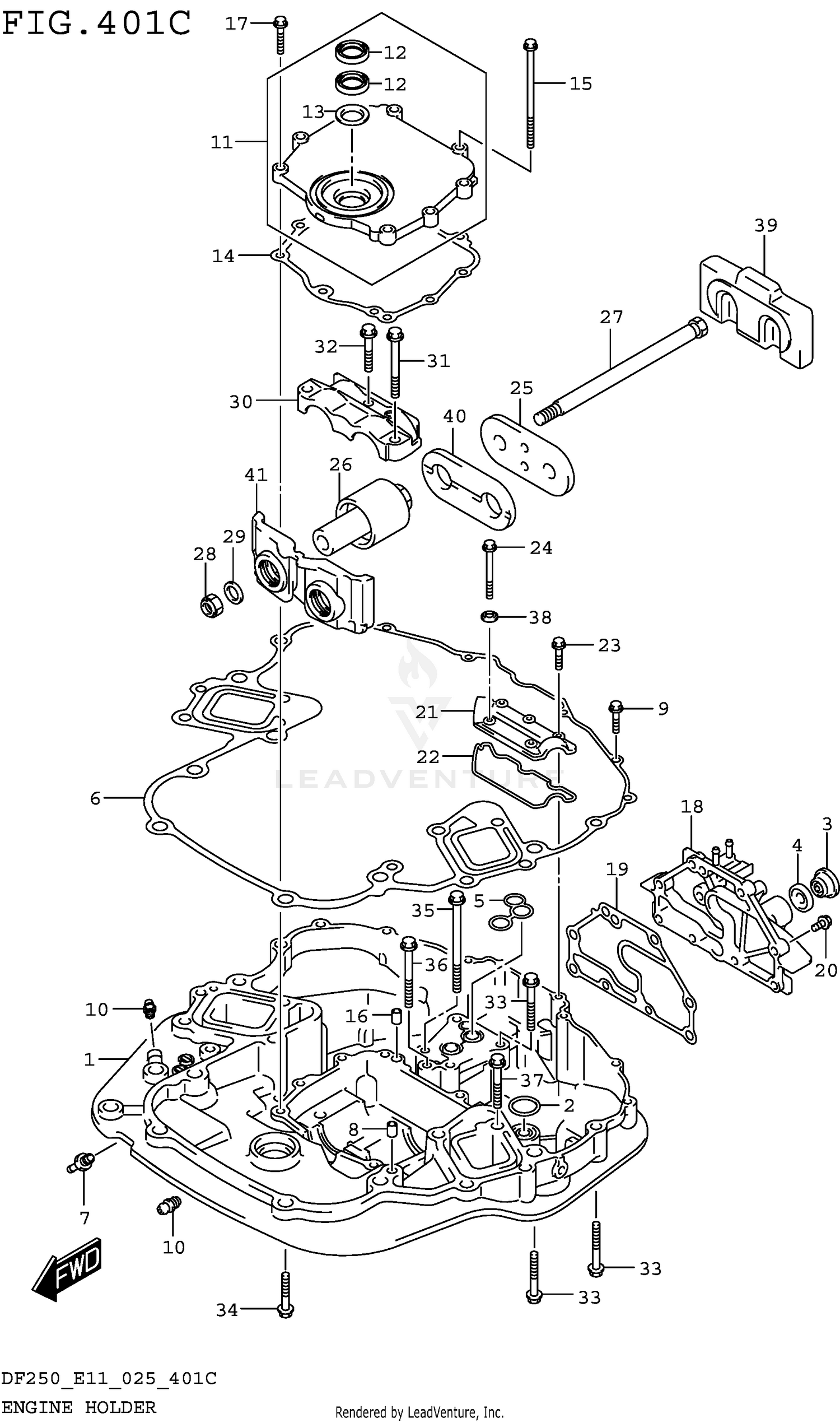 ENGINE HOLDER (DF250ST)