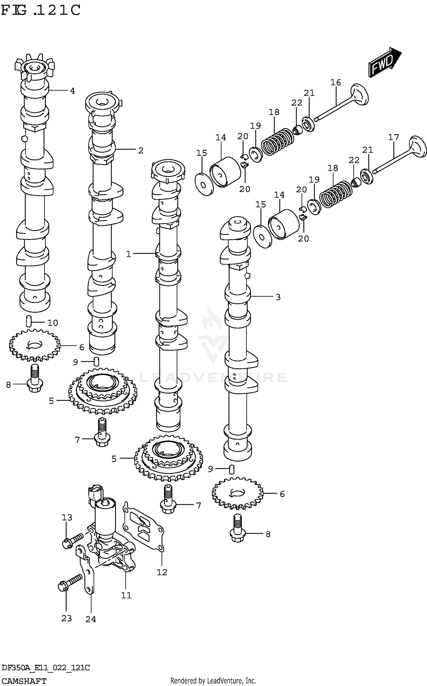 CAMSHAFT (DF300B:(020,021))