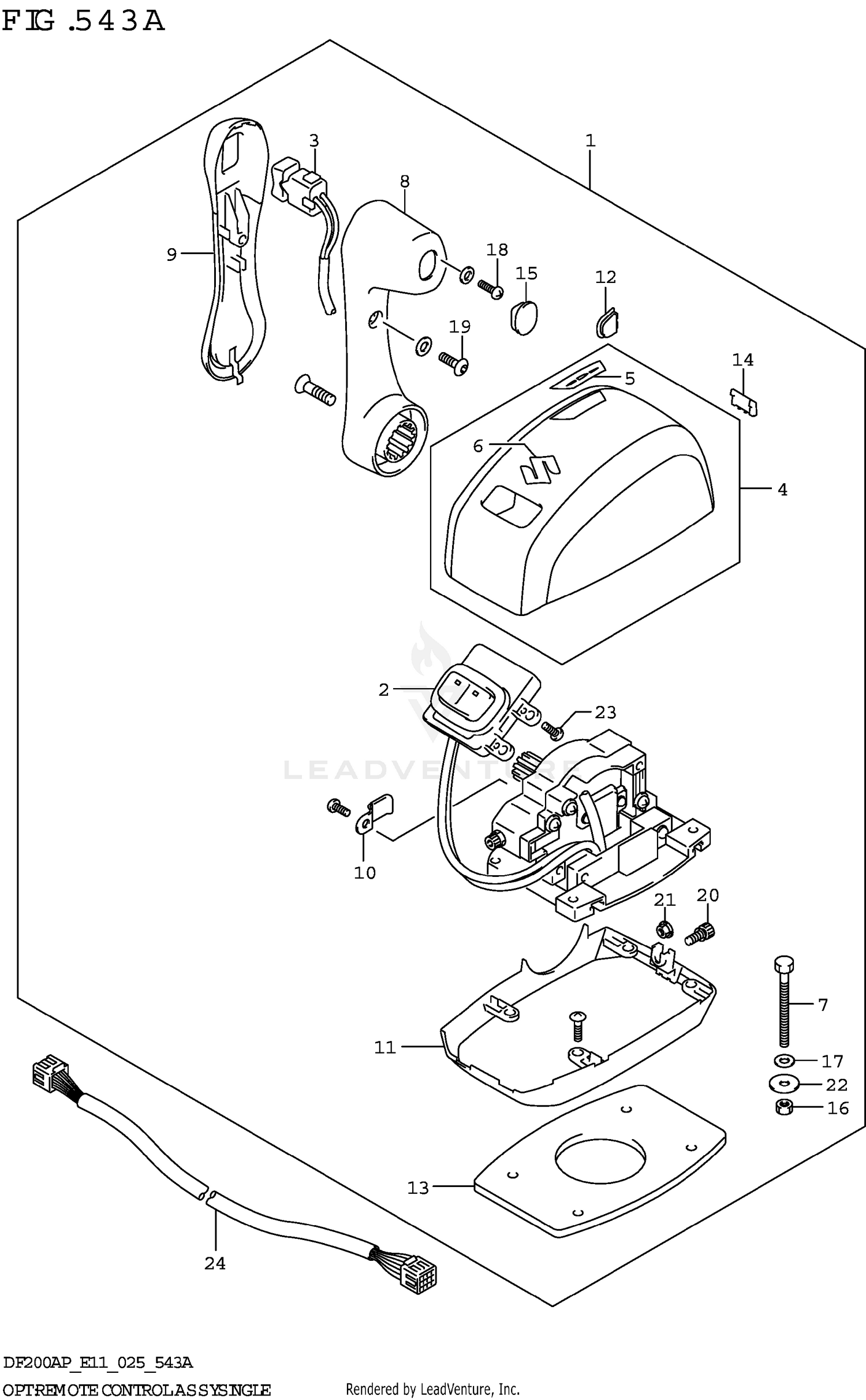 OPT:REMOTE CONTROL ASSY SINGLE