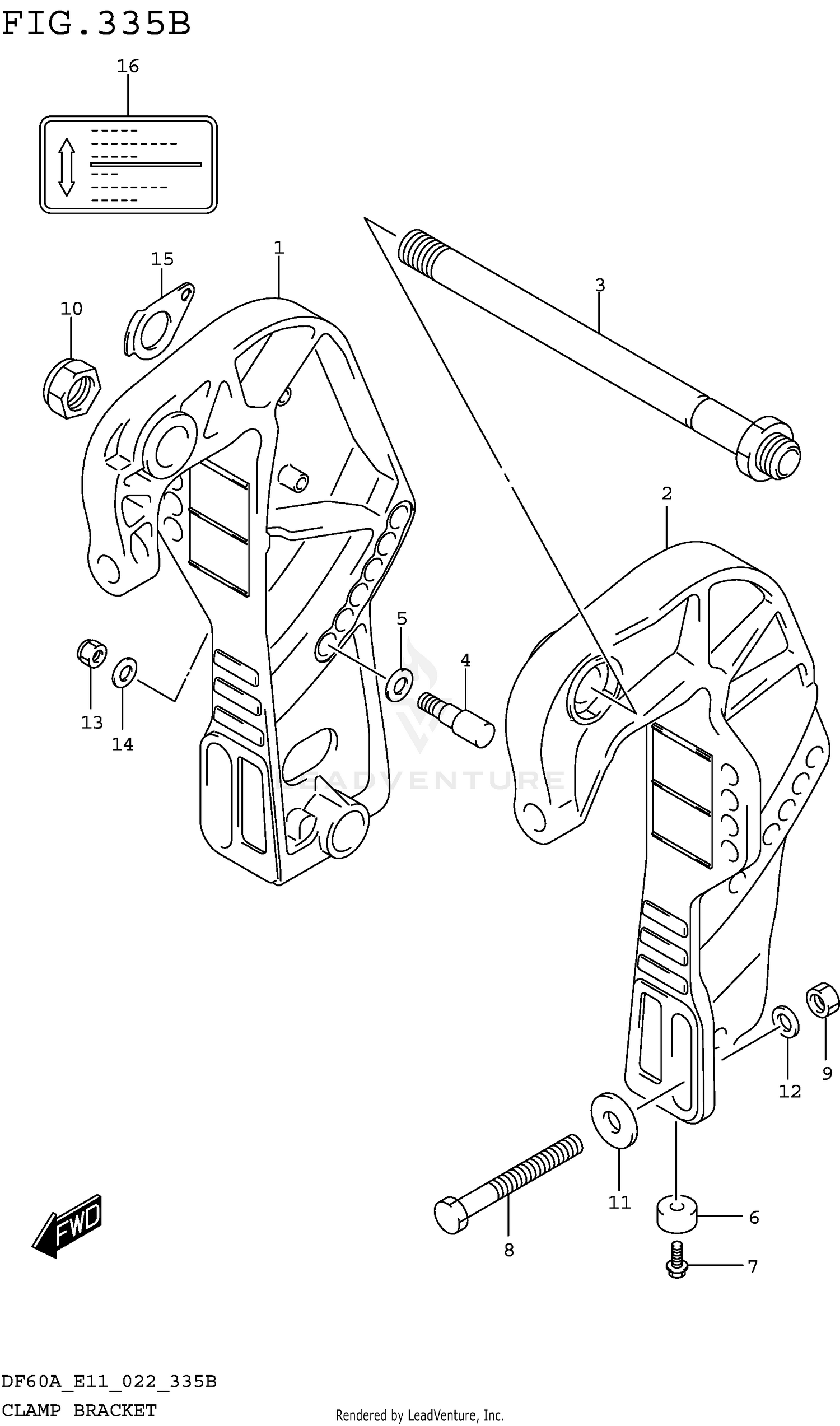 CLAMP BRACKET (DF40AQH)