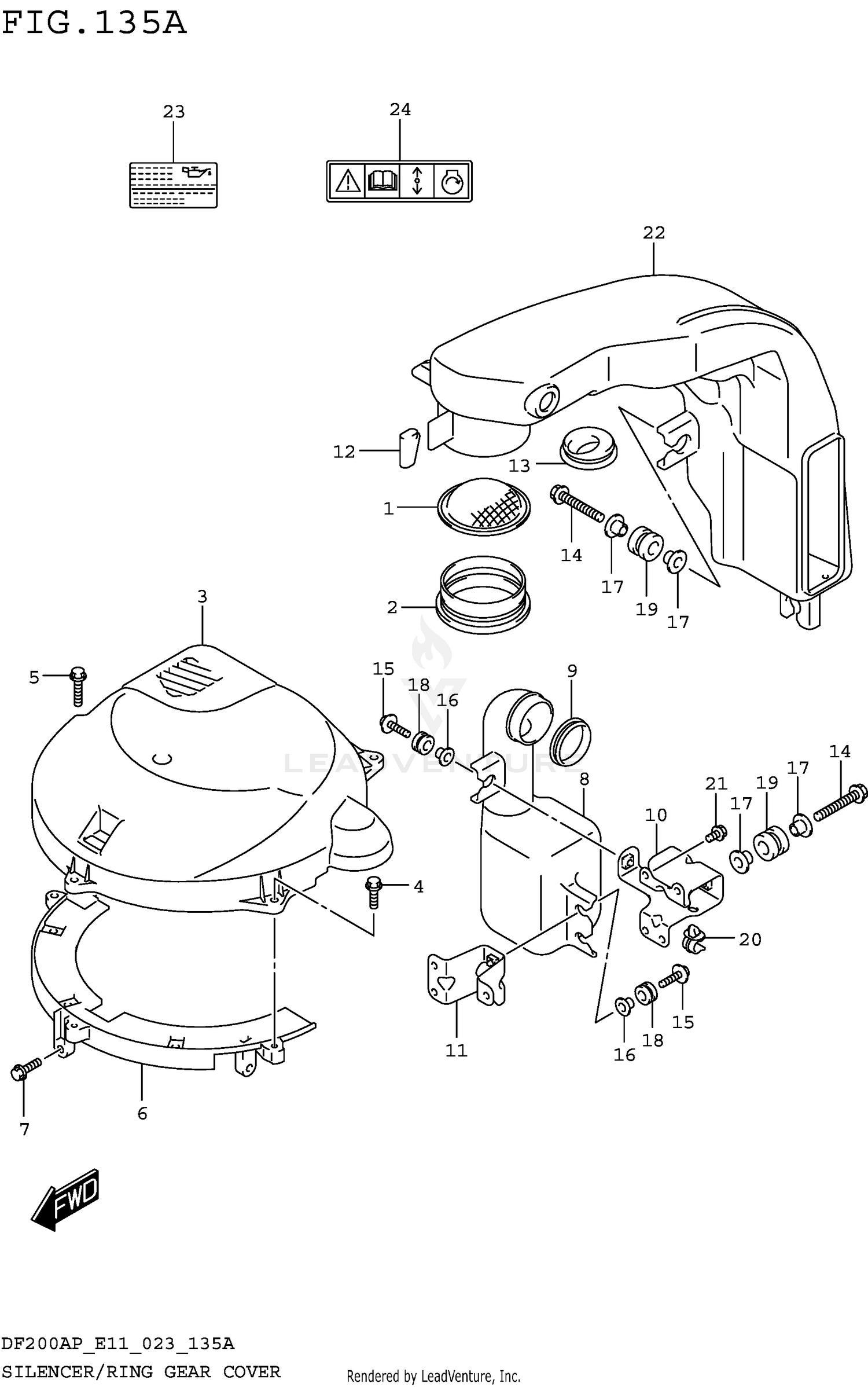 SILENCER/RING GEAR COVER