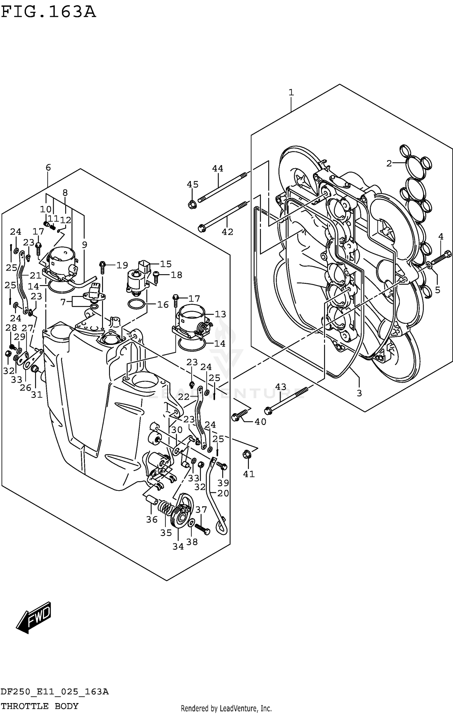THROTTLE BODY (DF200T DF200Z)