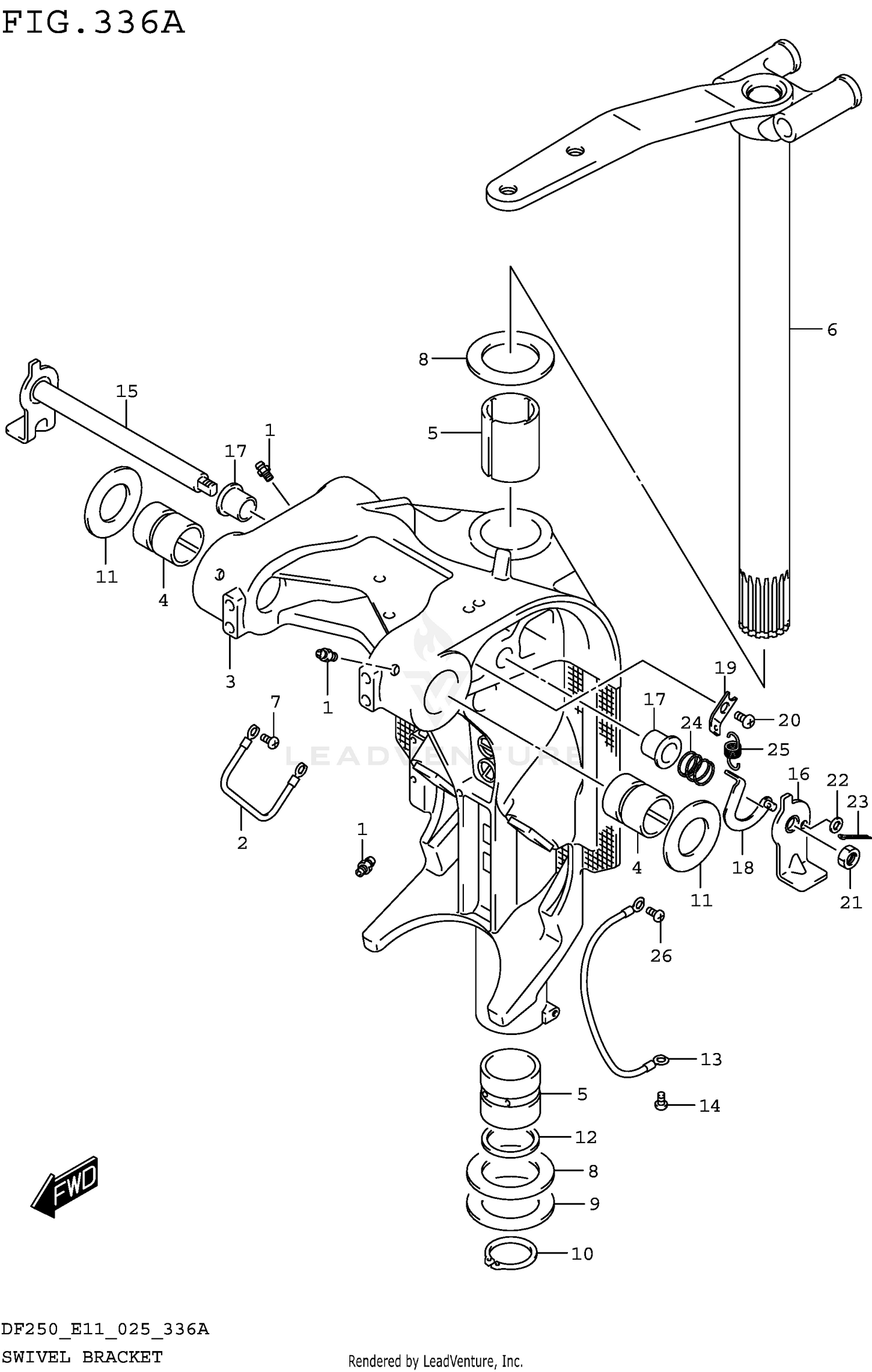 SWIVEL BRACKET (W/TRANSOM(L))
