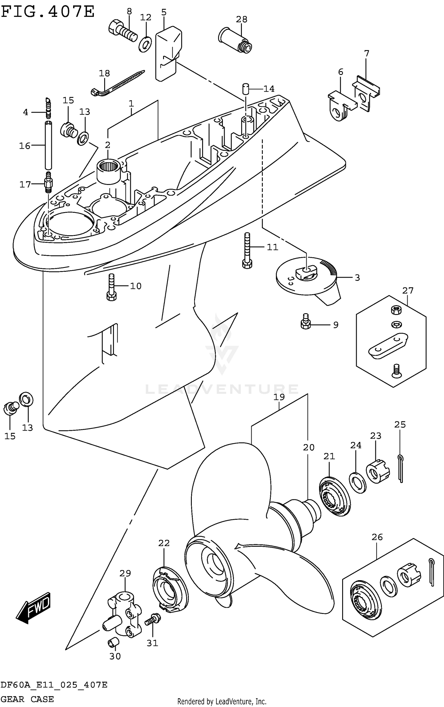 GEAR CASE (DF40ASVT)