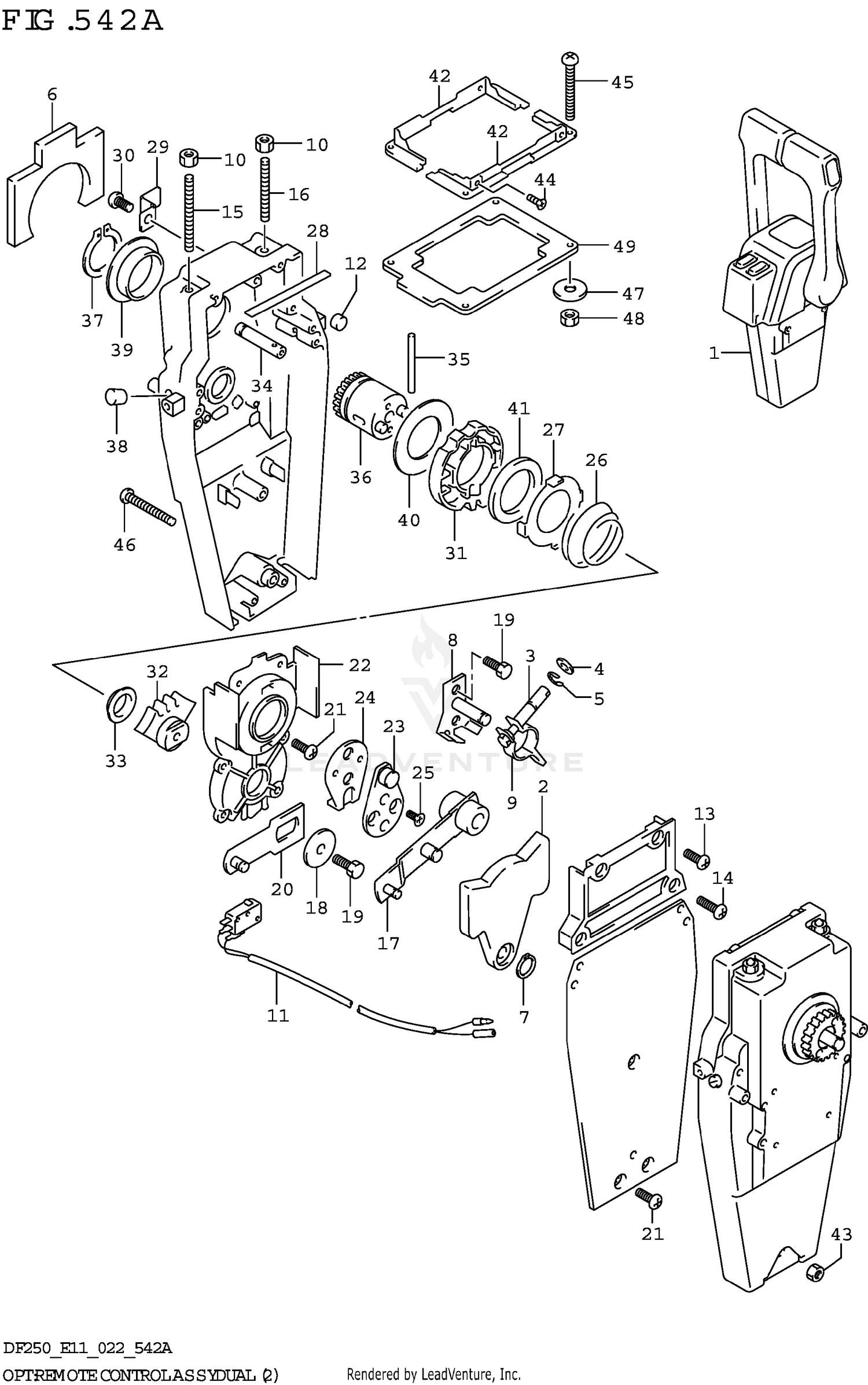 OPT:REMOTE CONTROL ASSY DUAL (2)