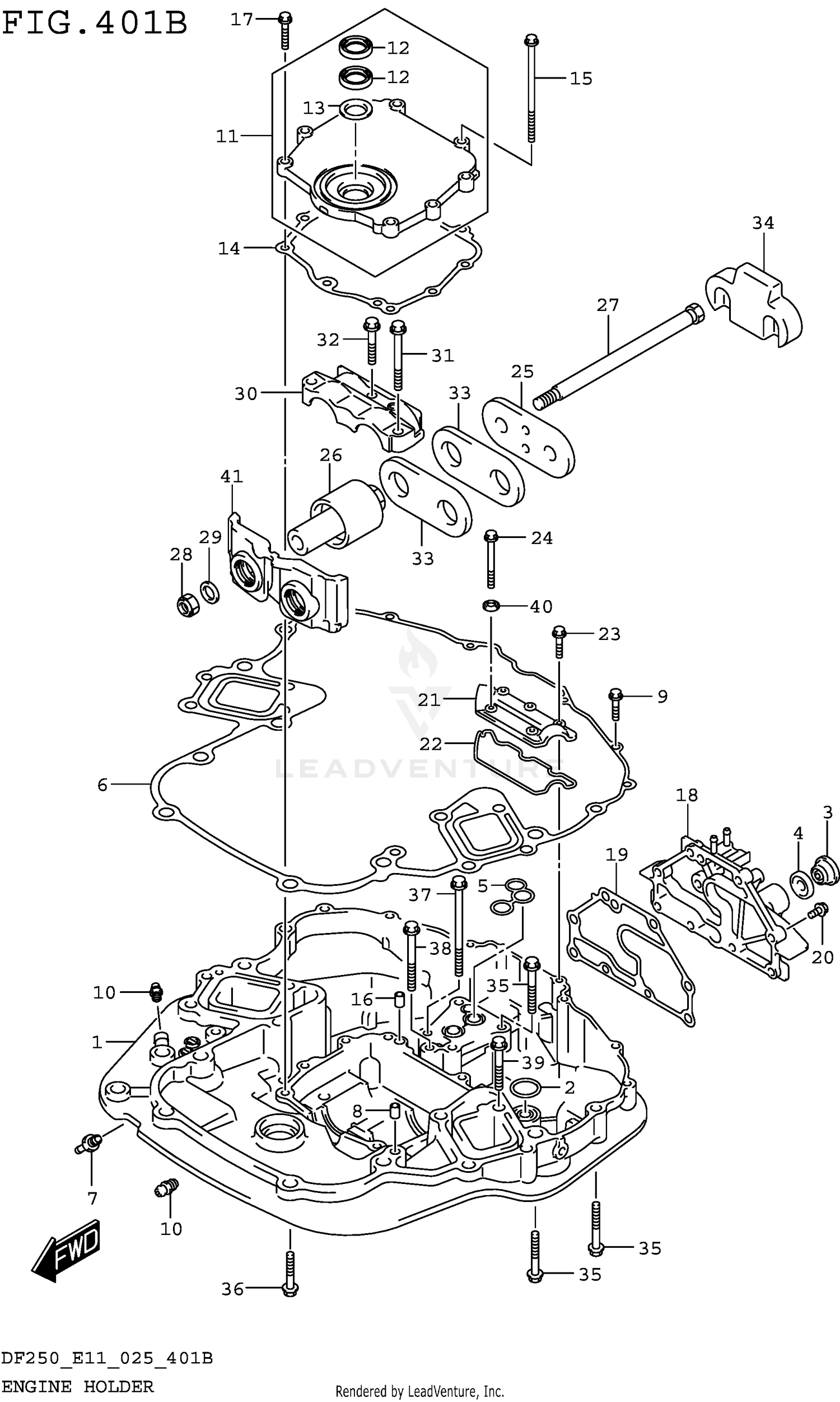 ENGINE HOLDER (SEE NOTE)