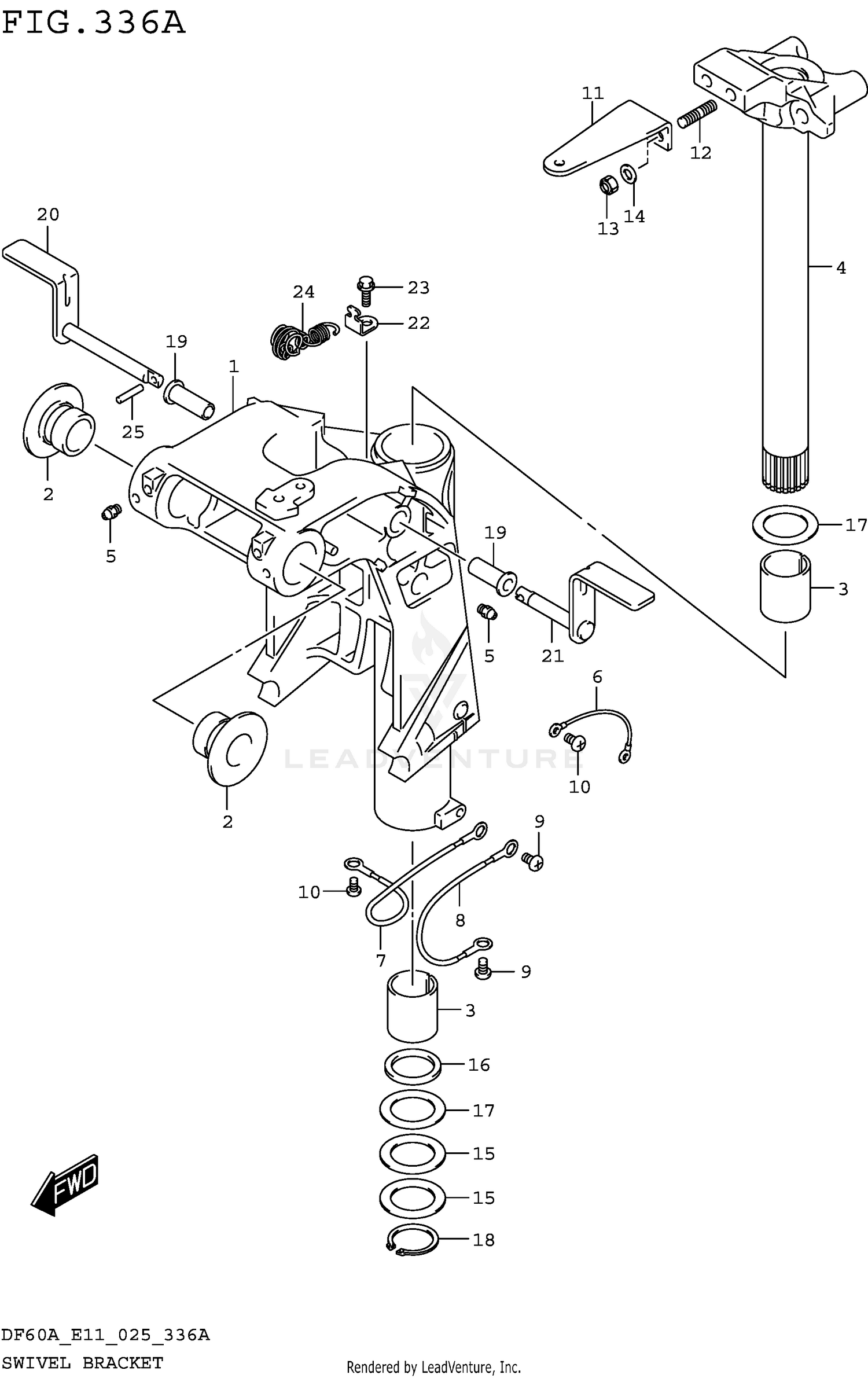 SWIVEL BRACKET (DF40A DF50A)