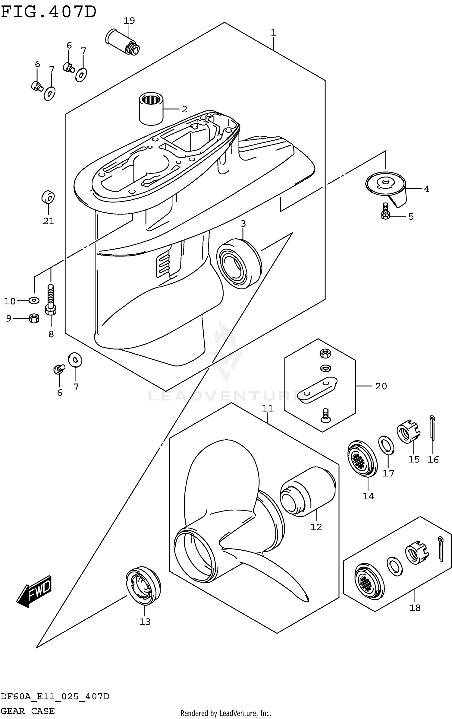 GEAR CASE ((DF60AQH DF60ATH):E40)