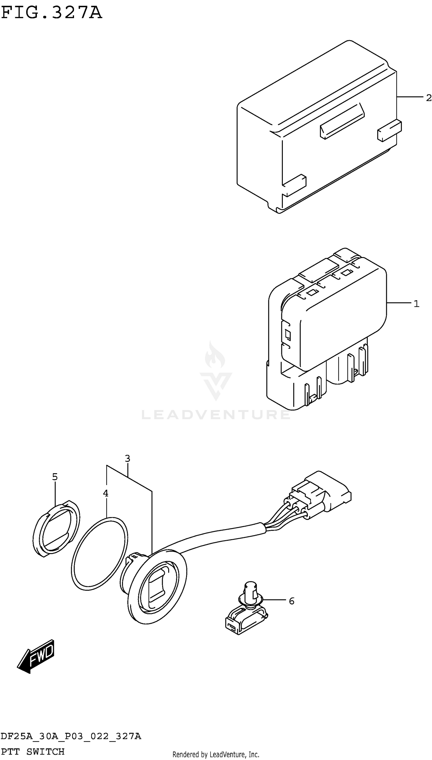 PTT SWITCH (DF25AT DF30AT)
