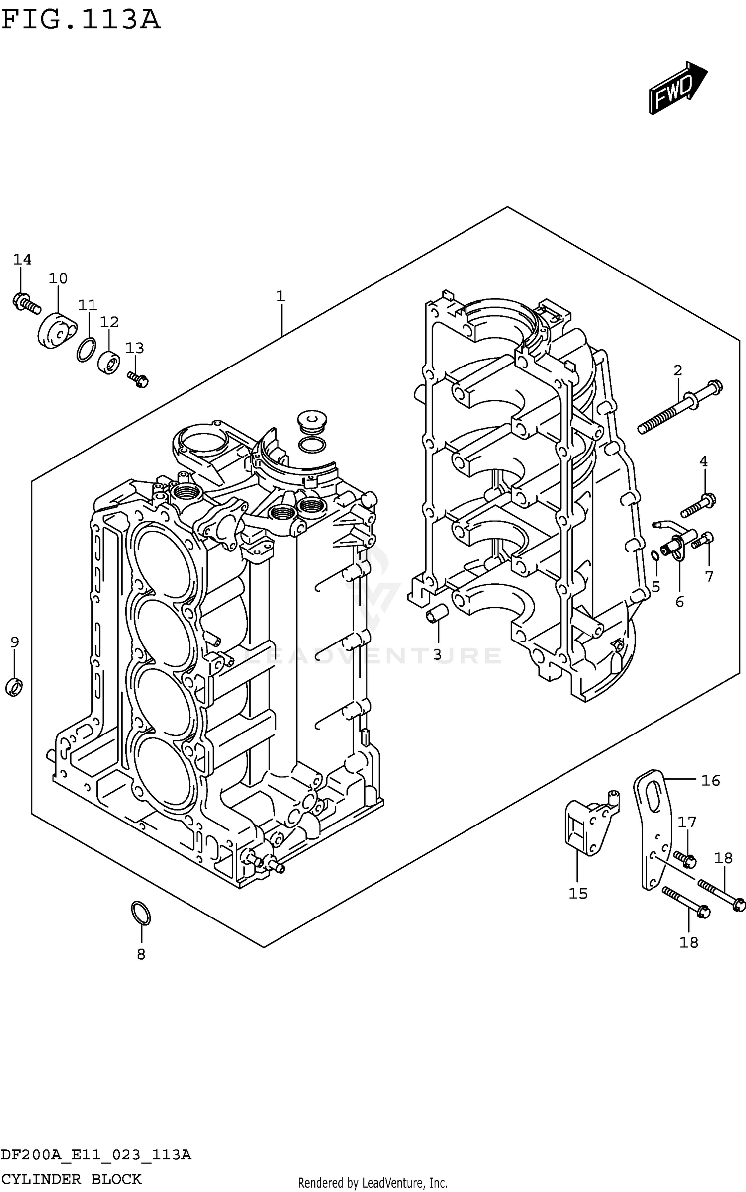CYLINDER BLOCK (020 021 022)