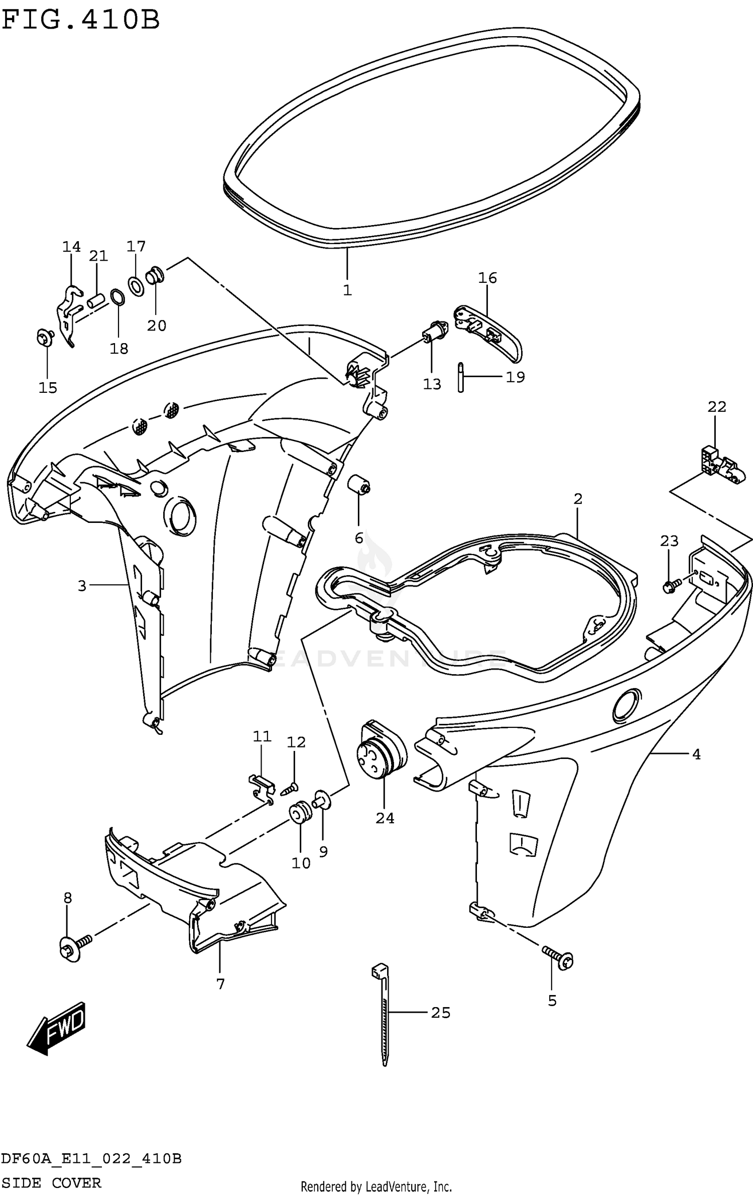 SIDE COVER (DF50AVT DF50AVTH DF60AVT DF60AVTH)
