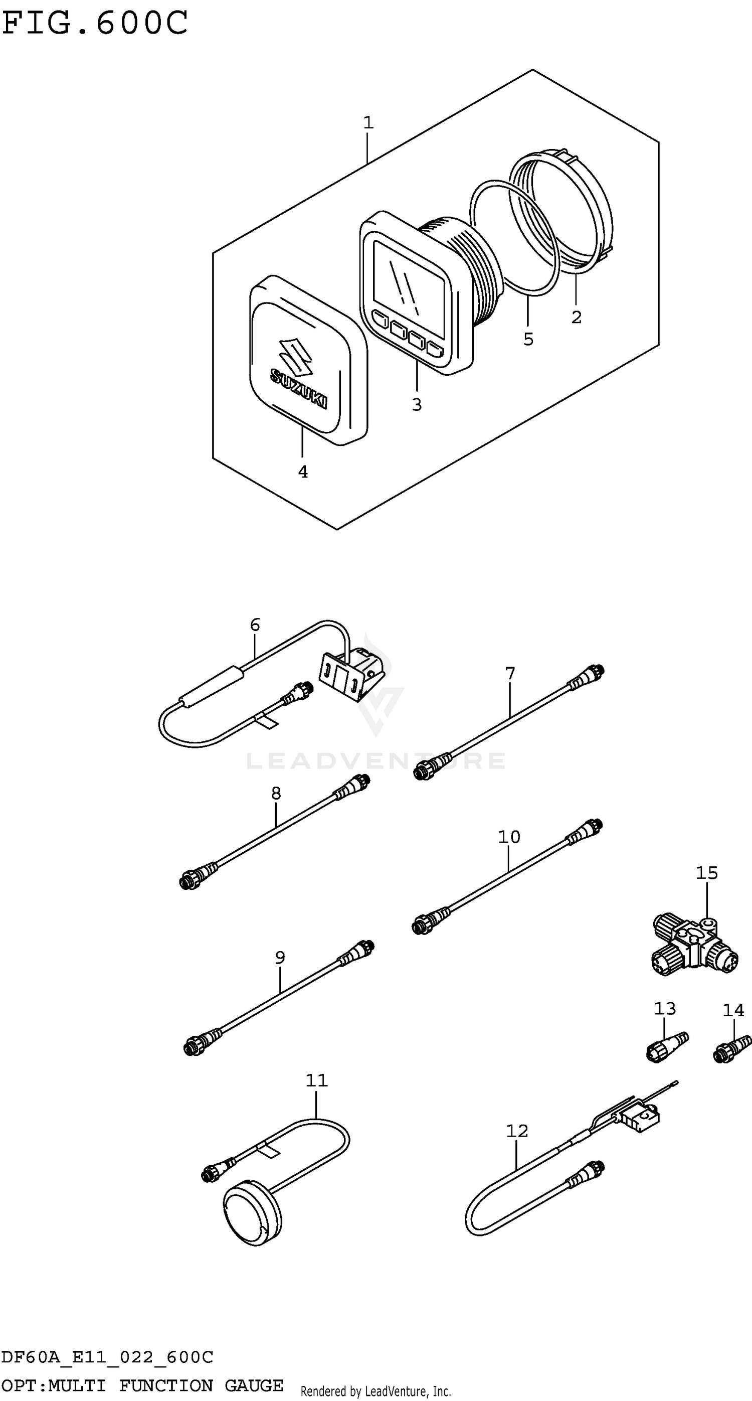 OPT:MULTI FUNCTION GAUGE (SEE NOTE) 600C