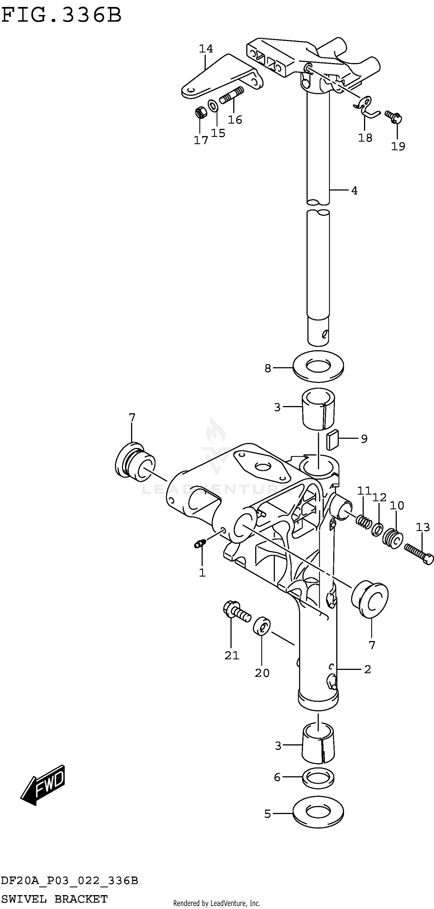 SWIVEL BRACKET (DF9.9BT DF20AT)