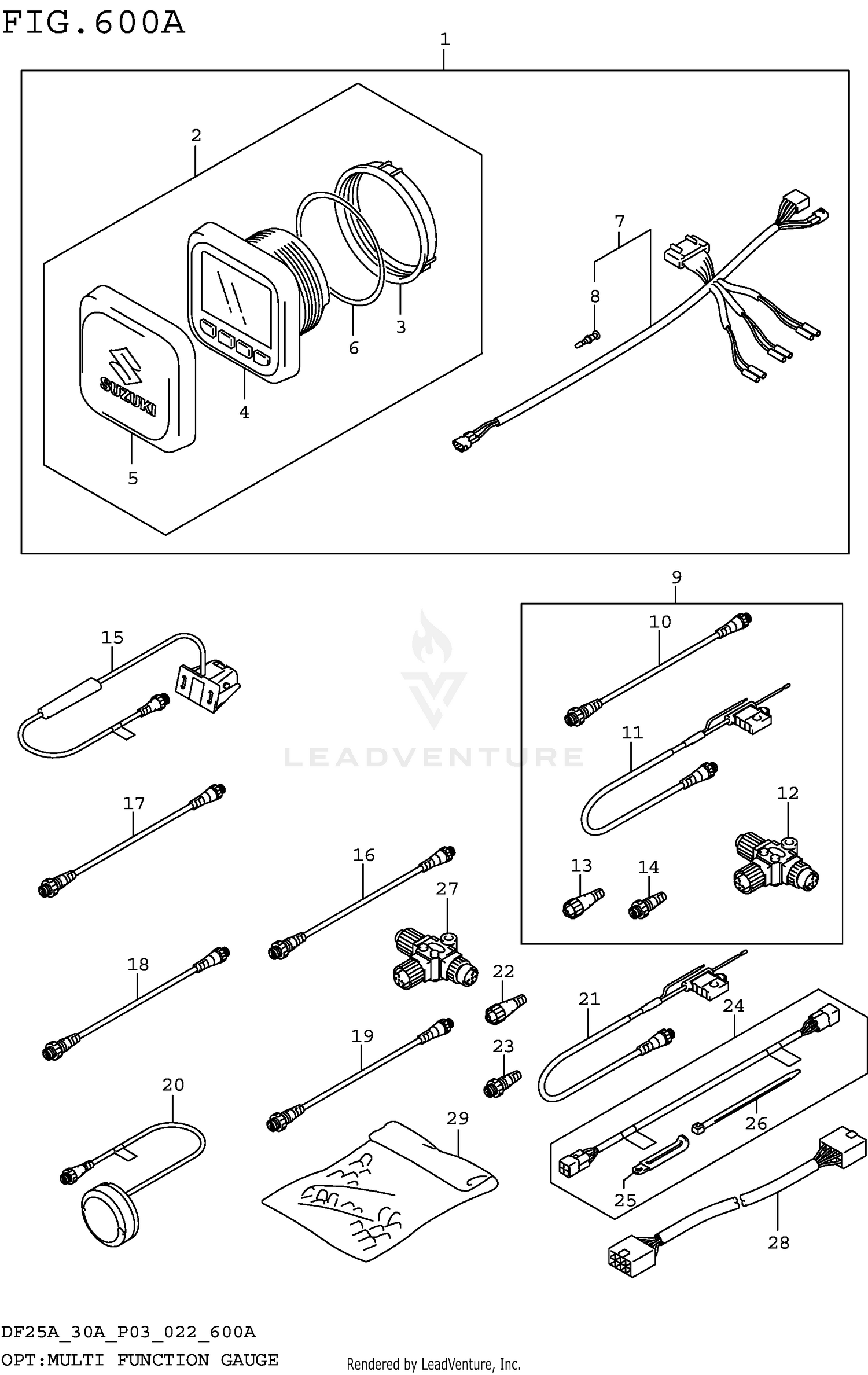 OPT:MULTI FUNCTION GAUGE (SEE NOTE)